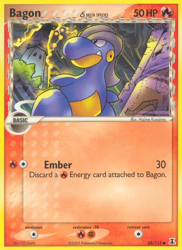 Bagon δ 58 card from Delta Species