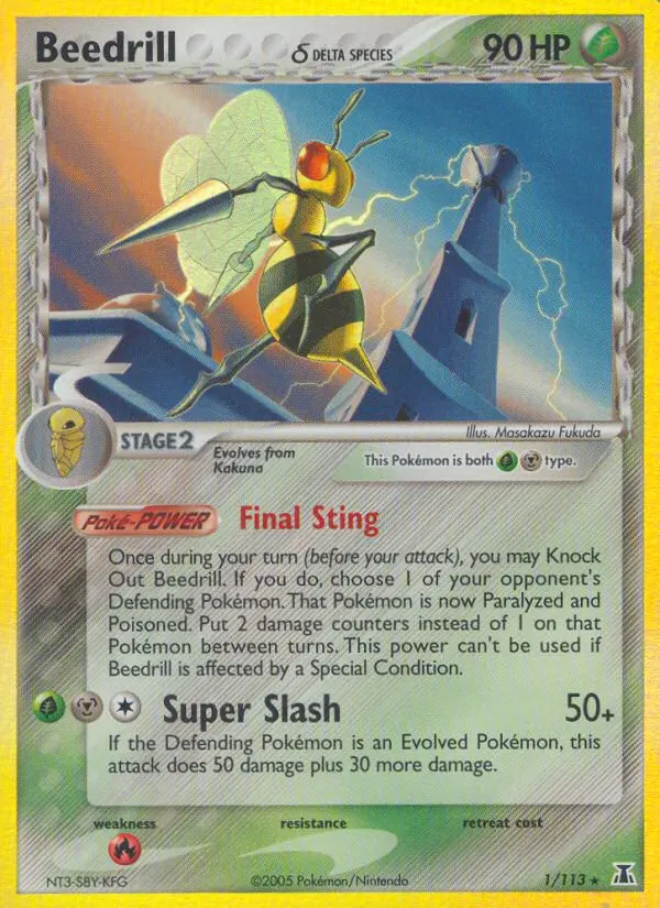 Beedrill δ 1 card from Delta Species