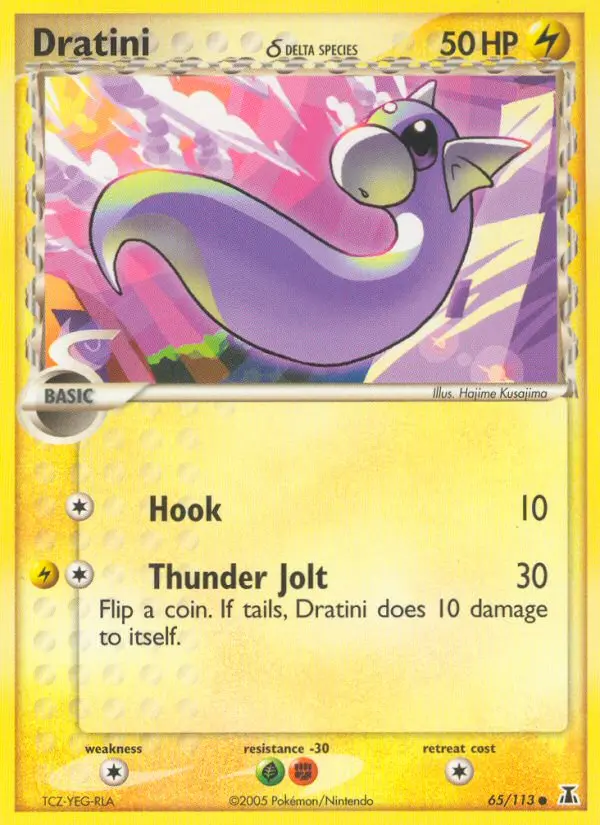 Dratini δ 65 card from Delta Species