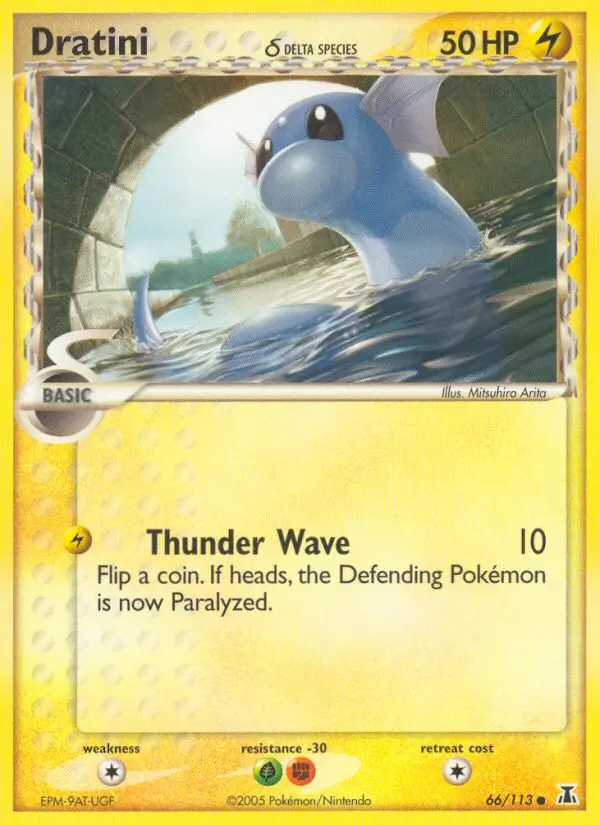 Dratini δ 66 card from Delta Species