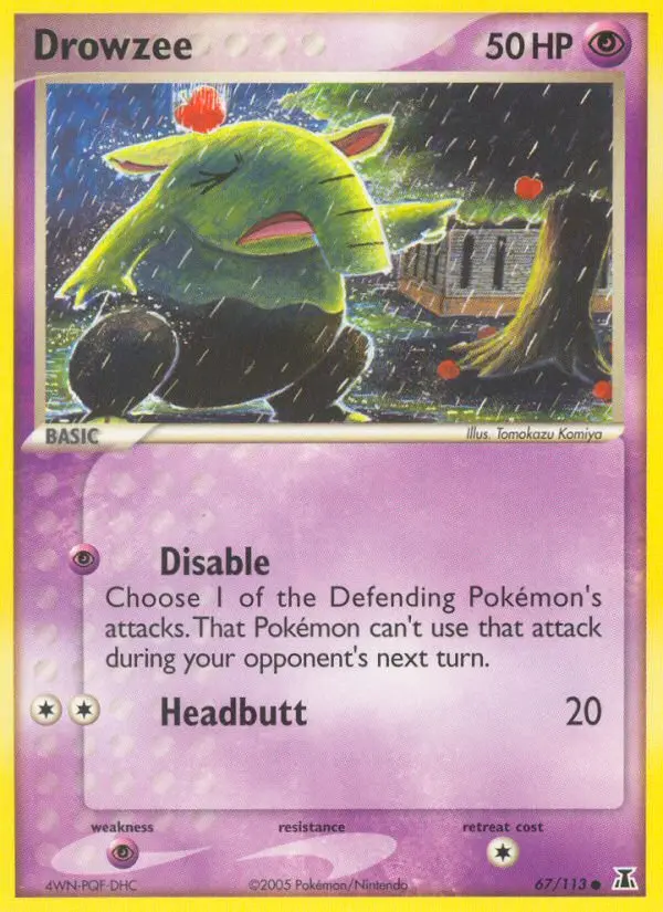 Drowzee 67 card from Delta Species