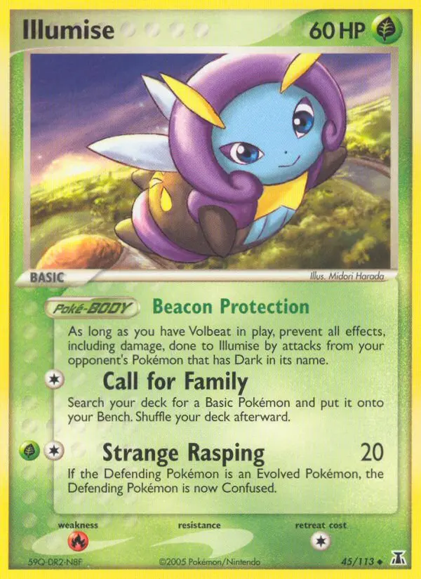 Illumise 45 card from Delta Species