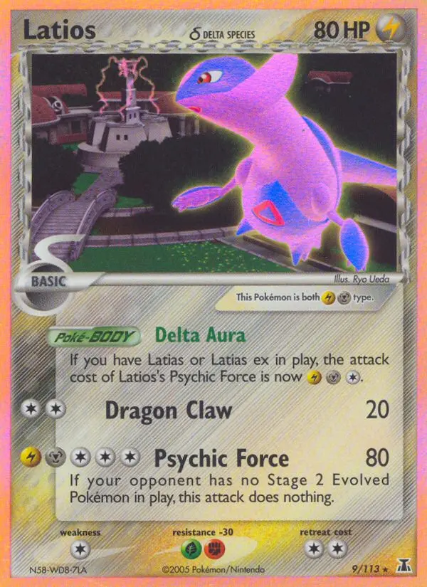 Latios δ 9 card from Delta Species