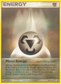 Metal Energy 107 — shown as an example of the Reverse Holofoil finish