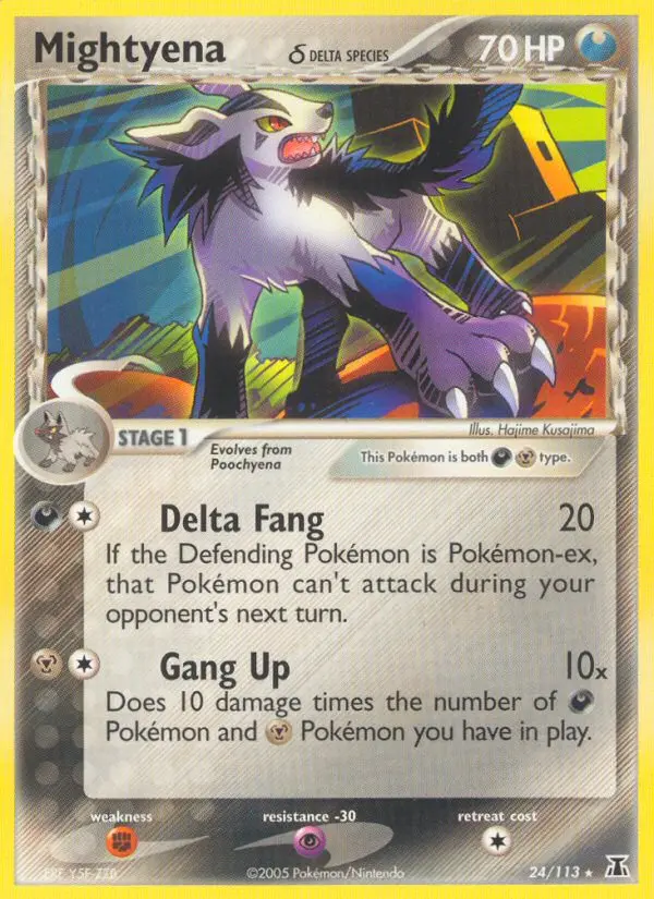 Mightyena δ 24 — Delta Species 24, Normal finish
