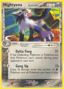 Mightyena δ 24 — Delta Species