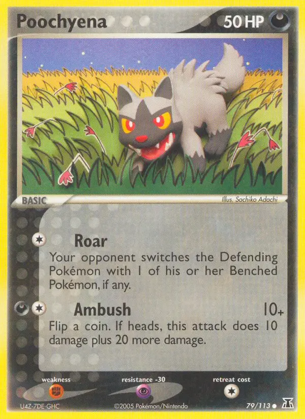 Poochyena 79 card from Delta Species