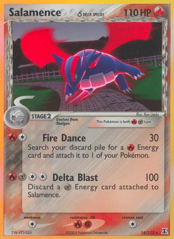 Salamence δ 14 — Delta Species 14, Holofoil finish