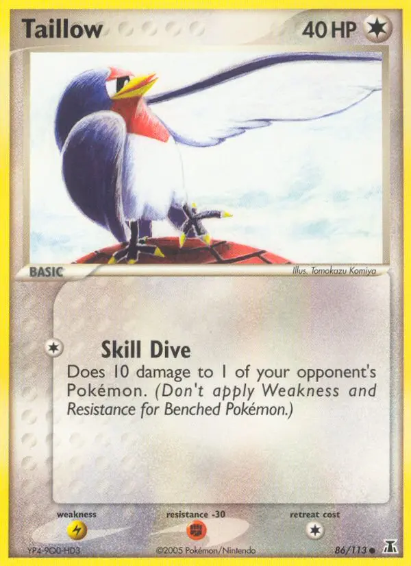 Taillow 86 card from Delta Species