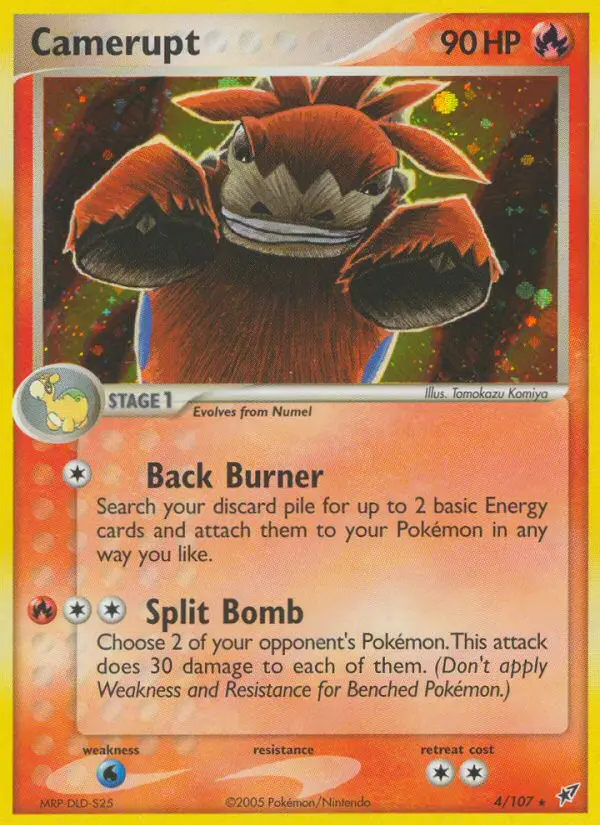 Camerupt 4 card from Deoxys
