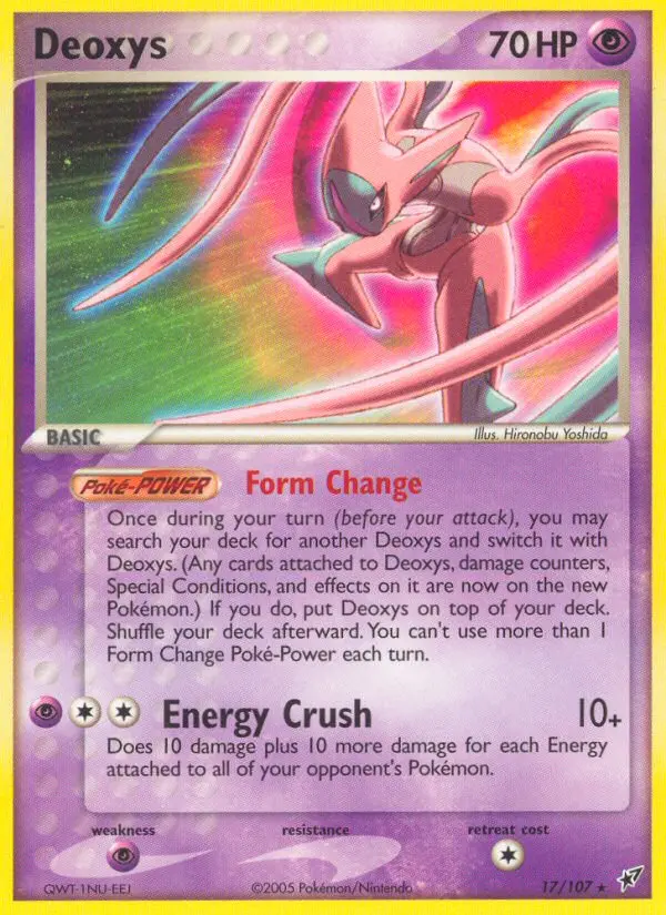Deoxys 17 — Deoxys 17, Normal finish