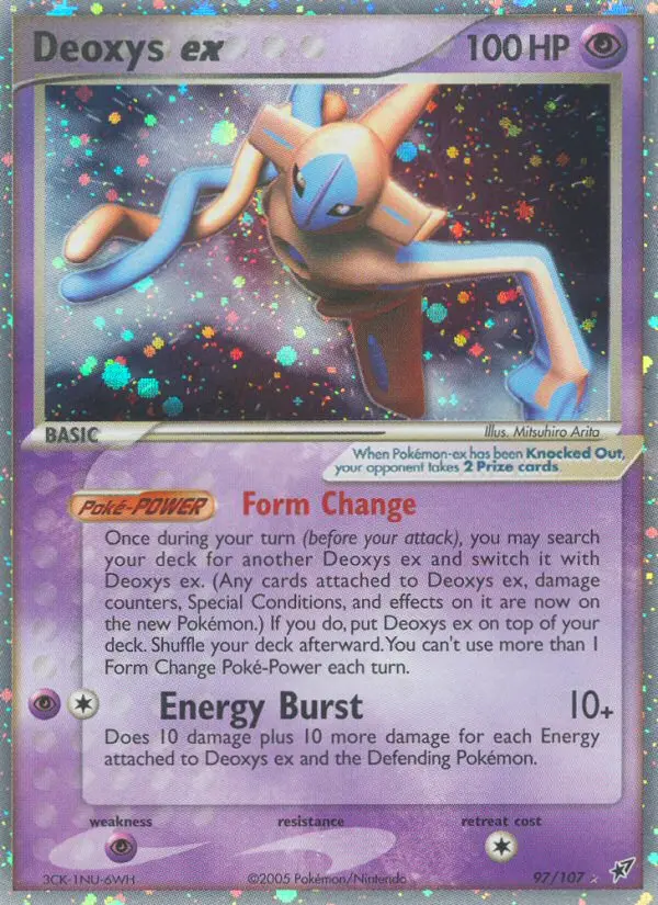 Deoxys ex 97 card from Deoxys