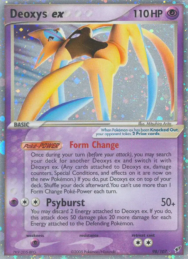 Deoxys ex 98 card from Deoxys