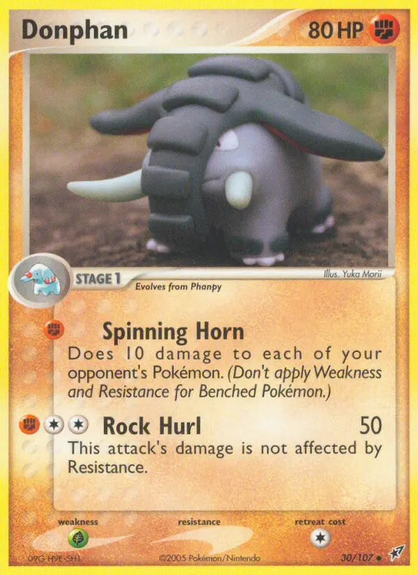 Donphan 30 card from Deoxys