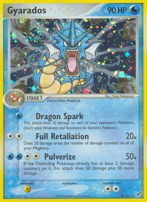 Gyarados 8 card from Deoxys