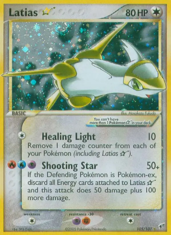 Latias ★ 105 card from Deoxys