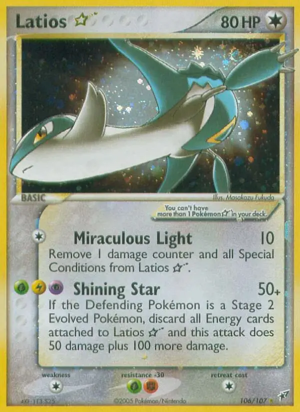 Latios ★ 106 card from Deoxys