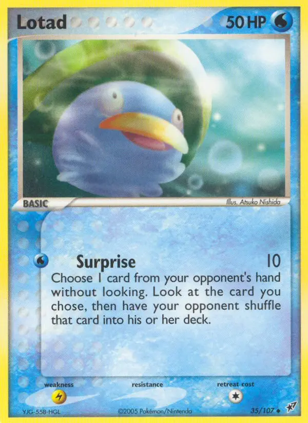 Lotad 35 card from Deoxys
