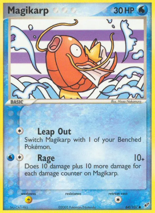 Magikarp 64 card from Deoxys