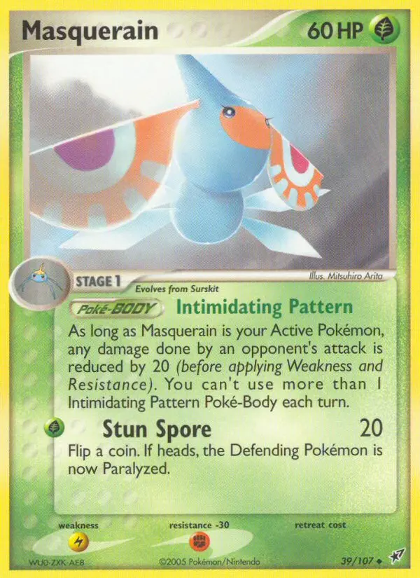 Masquerain 39 card from Deoxys