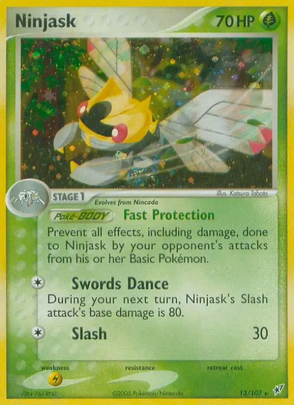 Ninjask 13 card from Deoxys