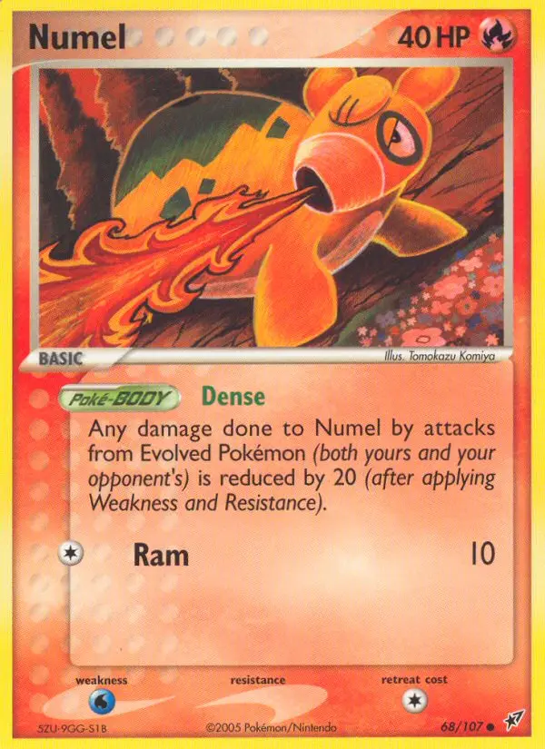 Numel 68 card from Deoxys