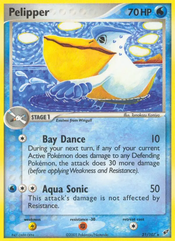 Pelipper 21 card from Deoxys