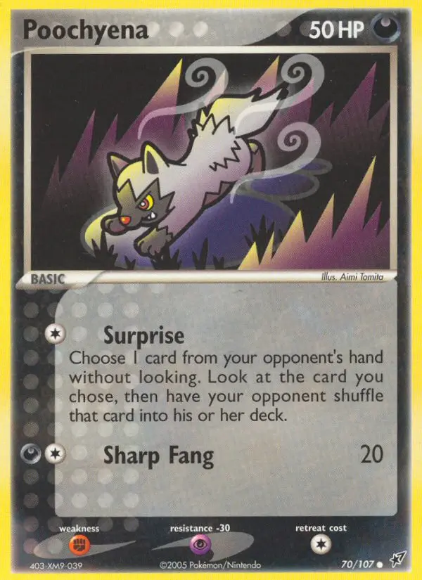 Poochyena 70 — the most expensive Poochyena card