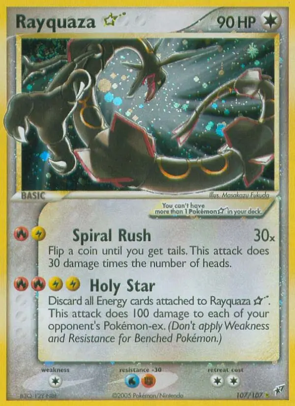 Rayquaza ★ 107 card from Deoxys