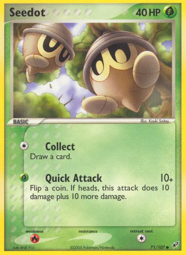 Seedot 71 card from Deoxys