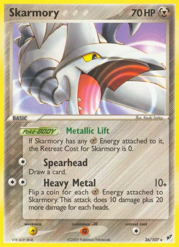 Skarmory 26 card from Deoxys