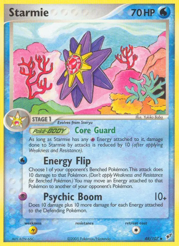 Starmie 48 card from Deoxys