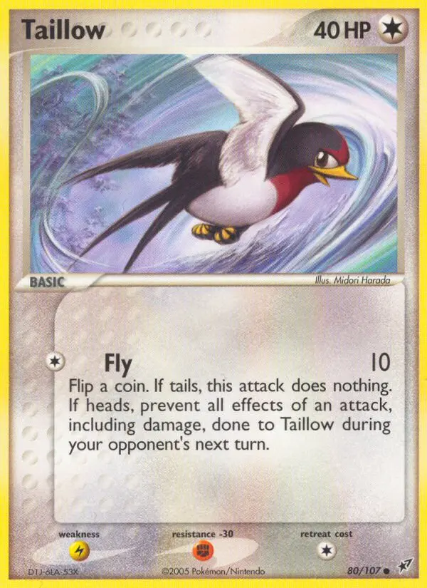 Taillow 80 card from Deoxys