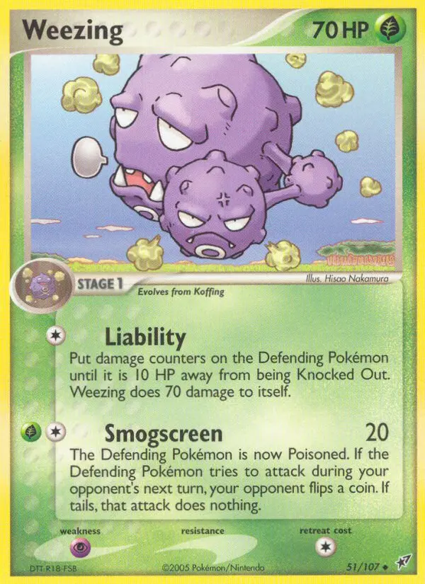 Weezing 51 — Deoxys 51, Normal finish