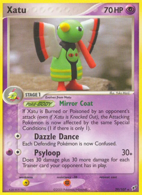 Xatu 29 card from Deoxys
