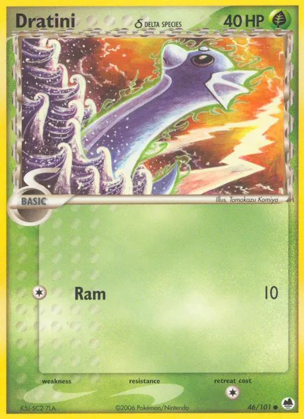 Dratini δ 46 card from Dragon Frontiers
