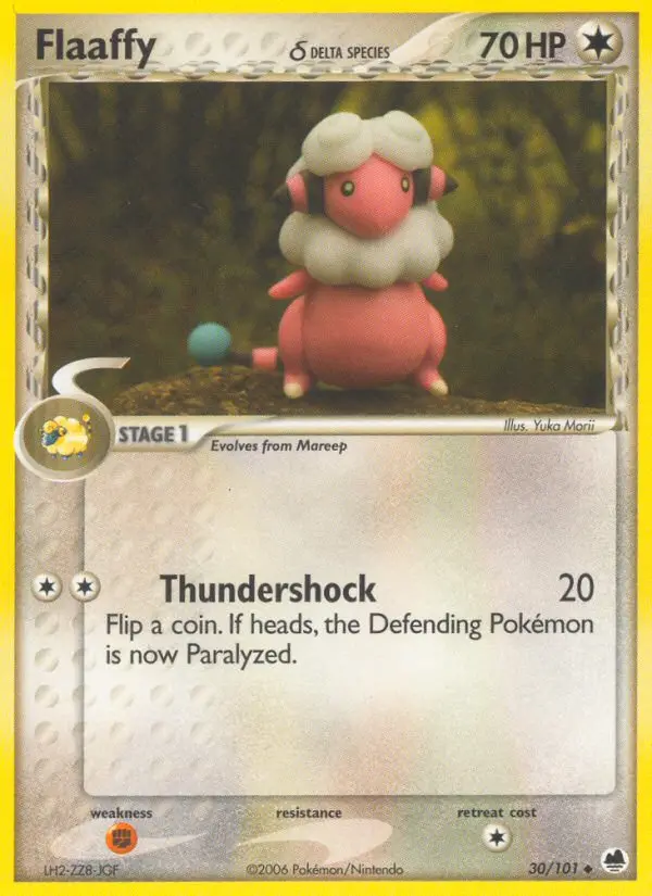 Flaaffy δ 30 card from Dragon Frontiers