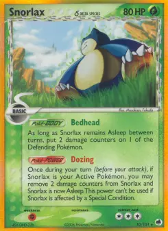 Snorlax δ 10 — Dragon Frontiers