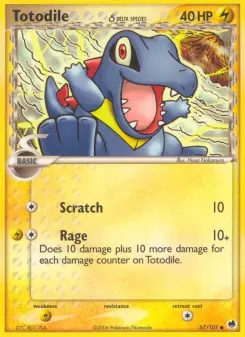 Totodile δ 67 — Dragon Frontiers