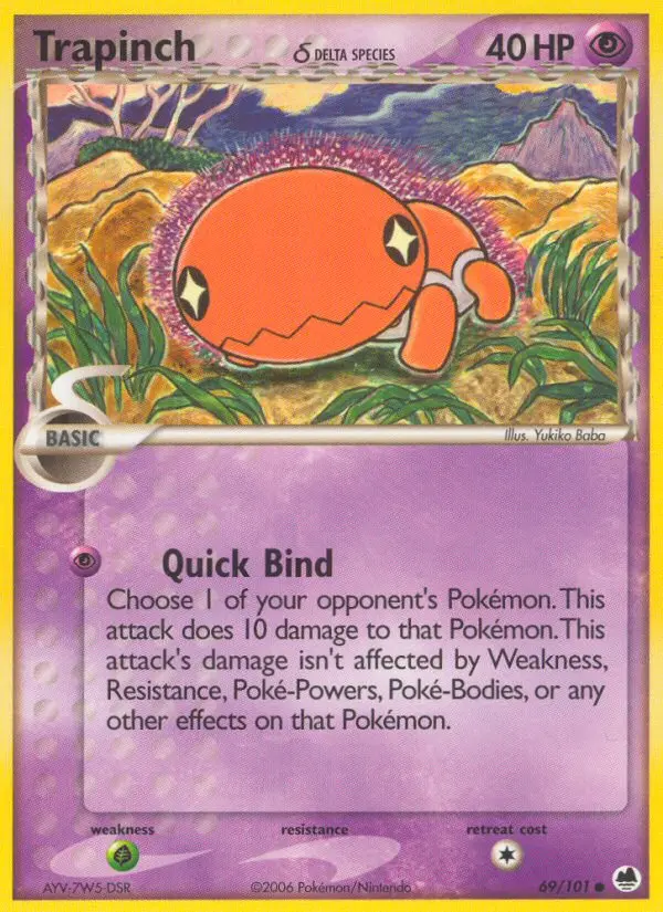 Trapinch δ 69 — Dragon Frontiers 69, Normal finish