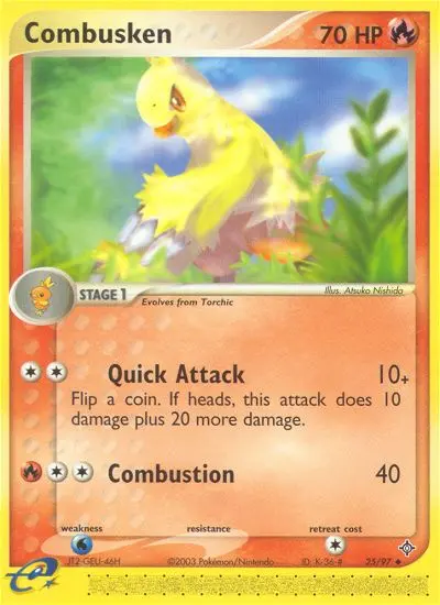 Combusken 25 card from Dragon