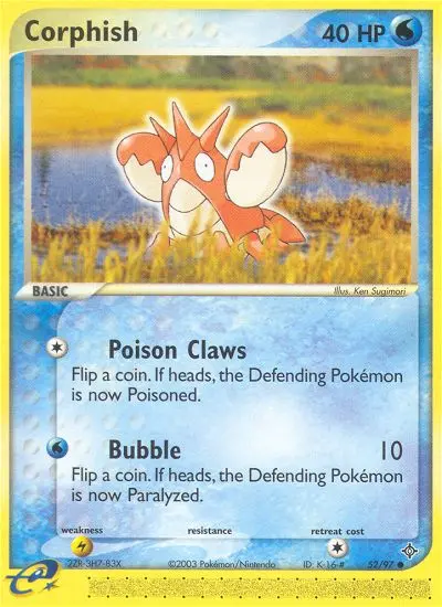 Corphish 52 card from Dragon