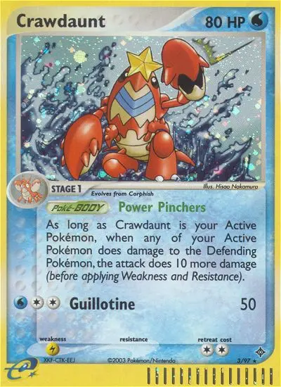 Crawdaunt 3 card from Dragon