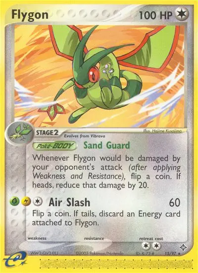 Flygon 15 — Dragon 15, Holofoil finish