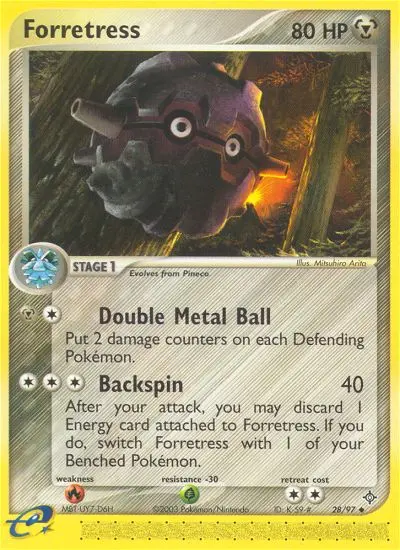 Forretress 28 card from Dragon