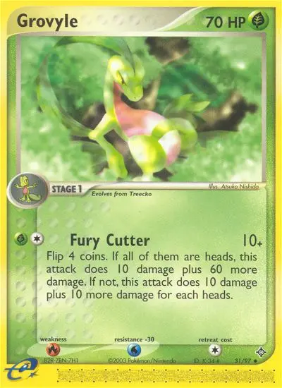 Grovyle 31 card from Dragon