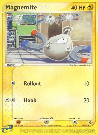 Magnemite 61 card from Dragon