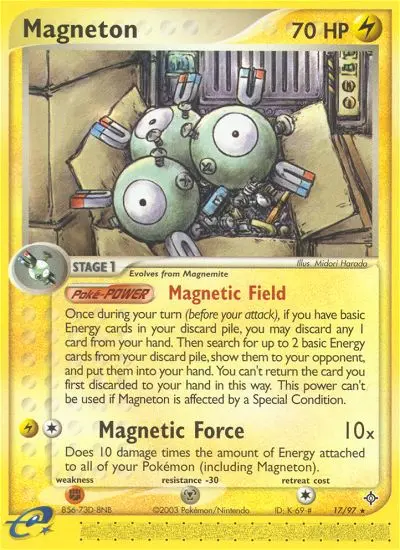 Magneton 17 card from Dragon