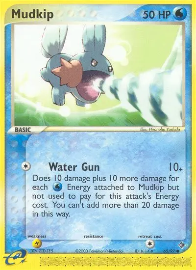 Mudkip 65 card from Dragon