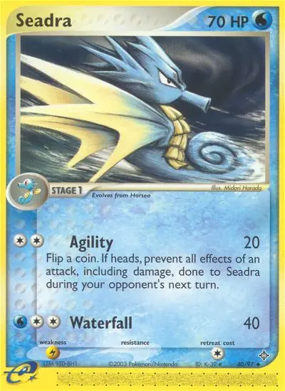 Seadra 40 card from Dragon